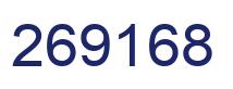 Number 269168 blue image
