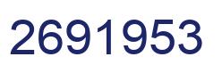 Number 2691953 blue image