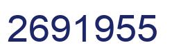 Number 2691955 blue image
