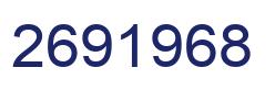 Number 2691968 blue image