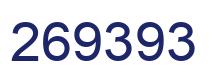 Number 269393 blue image