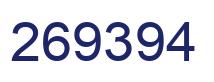 Number 269394 blue image