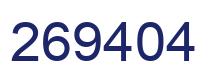 Número 269404 imagen azul