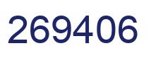 Número 269406 imagen azul