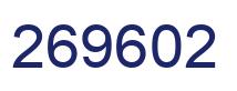 Number 269602 blue image