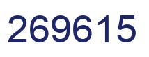 Número 269615 imagen azul