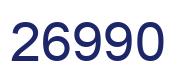 Number 26990 blue image