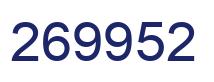 Number 269952 blue image