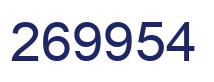 Number 269954 blue image