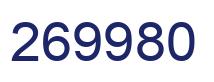 Number 269980 blue image