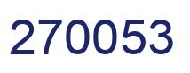 Number 270053 blue image