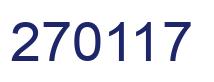 Number 270117 blue image