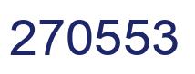 Number 270553 blue image