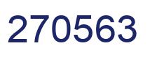 Number 270563 blue image