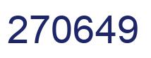 Number 270649 blue image