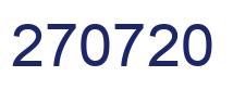 Number 270720 blue image