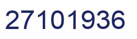 Number 27101936 blue image