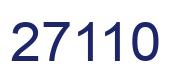 Número 27110 imagen azul