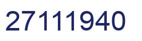 Número 27111940 imagen azul
