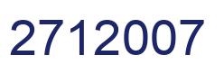 Número 2712007 imagen azul