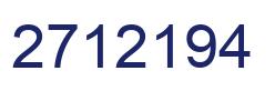 Number 2712194 blue image