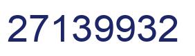Number 27139932 blue image