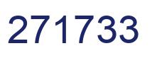 Number 271733 blue image