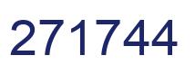 Number 271744 blue image
