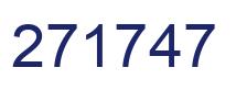 Number 271747 blue image