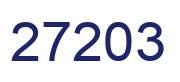 Número 27203 imagen azul