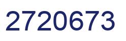 Number 2720673 blue image