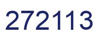 Number 272113 blue image