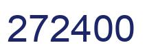 Número 272400 imagen azul