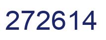 Number 272614 blue image