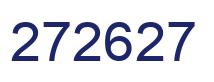 Number 272627 blue image