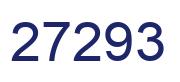 Number 27293 blue image