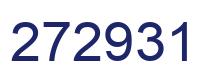 Number 272931 blue image