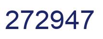 Number 272947 blue image