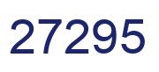 Número 27295 imagen azul