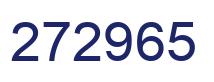 Number 272965 blue image