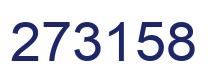 Number 273158 blue image