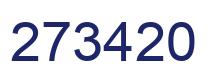 Number 273420 blue image