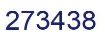 Number 273438 blue image