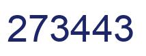 Number 273443 blue image