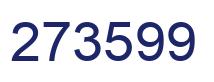 Number 273599 blue image