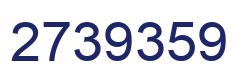 Number 2739359 blue image