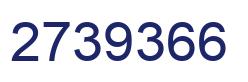 Number 2739366 blue image
