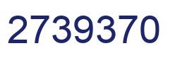 Number 2739370 blue image