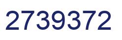 Number 2739372 blue image
