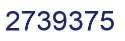 Number 2739375 blue image